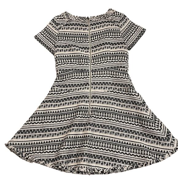 Banana Republic 8 Fit & Flare Dress | Aztec Knit, Black Ivory, NWOT Fall Capsule - Picture 7 of 7